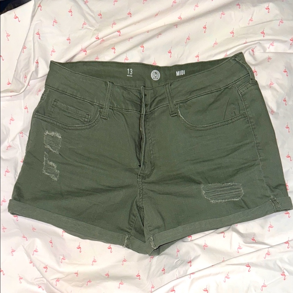 SO Women's Green Y2K Jean Shorts